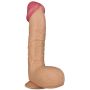 Duży żylasty cielisty penis z przyssawką 28,5 cm - 5