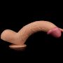 Duży żylasty cielisty penis dildo z jądrami przyssawką 28,5 cm - 7