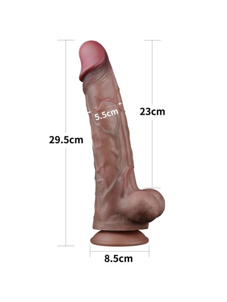 Gruby realistyczny penis z żyłami przyssawka 29cm - 19