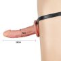 Gumowy strap-on sex analny żylasty trzon 18 cm - 3