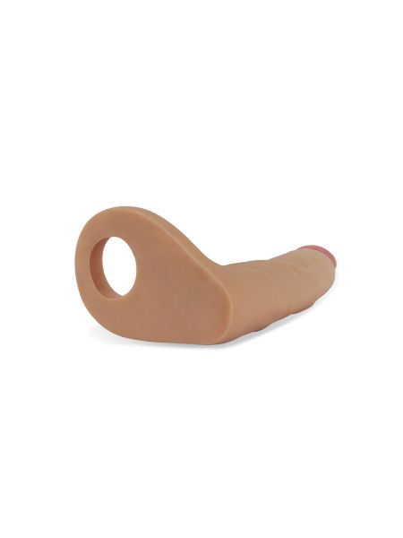 Gumowy strap-on sztuczny penis sex analny 17,5 cm - 4