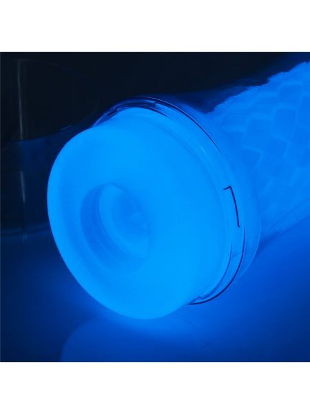 Masturbator podświetlany led z wypustkami 20 cm - 10