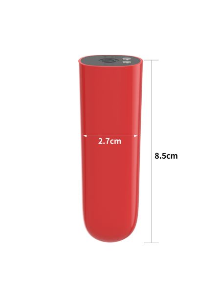 Poręczny mały czerwony wibrator potężne wibracje - 2