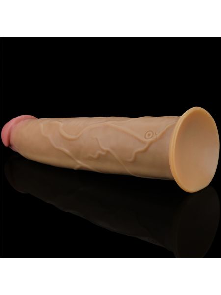 Silikonowy analny penis z przyssawką żylasty 23cm - 8