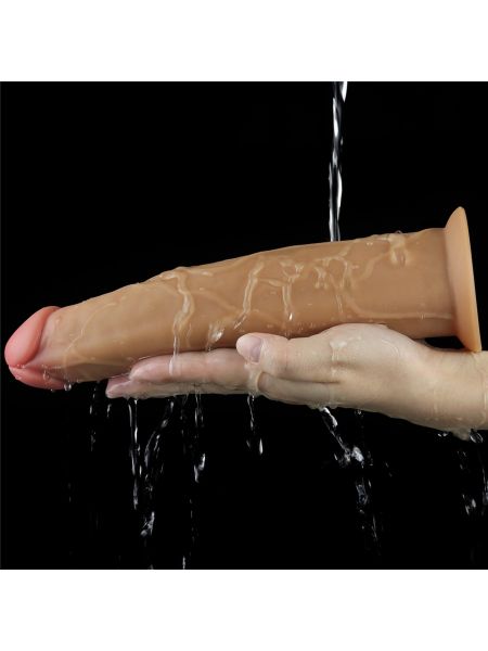 Silikonowy analny penis z przyssawką żylasty 23cm - 15