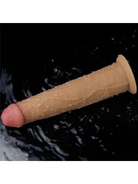 Silikonowy analny penis z przyssawką żylasty 23cm - 17