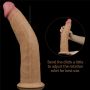 Silikonowy analny penis z przyssawką żylasty 23cm - 22