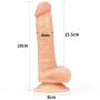 Strap-on z elastycznym penisem realistyczny 19 cm - 8