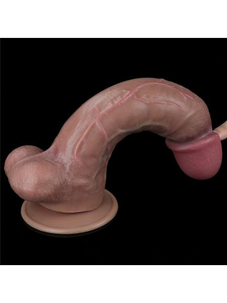 Śliczny żylasty penis sexowny z przyssawką 26,5 cm - 15
