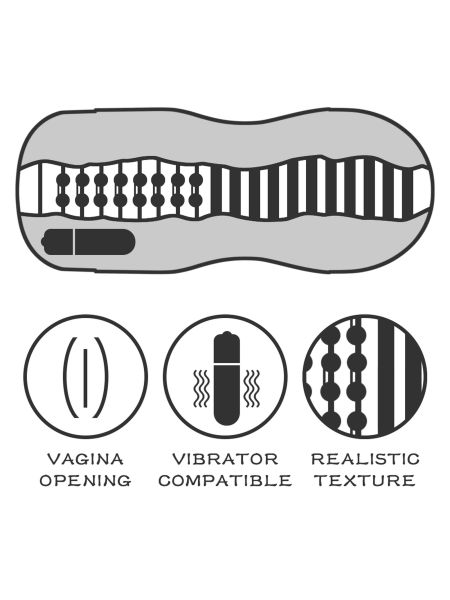 Wagina wibracja realistyczna ciasna masturbator - 3