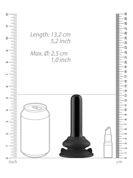 Szklany korek analny z przyssawką i pilotem 10 fun - 7