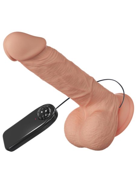 Dildo wibrujący penis z przyssawką 21,8cm - 14