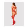 Koronkowe bodystocking erotyczny czerwone  XL/XXL - 7