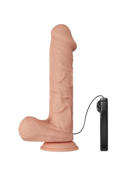 Dildo wibrujące sztuczny penis duże na pilota 26cm - 4