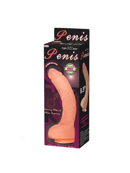 Dildo realistyczny sztuczny penis z wibracjami - 2