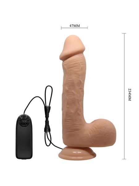 Sztuczny penis wibrujące dildo na pilota 23 cm - 4