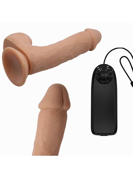 Sztuczny penis wibrujące dildo na pilota 23 cm - 6