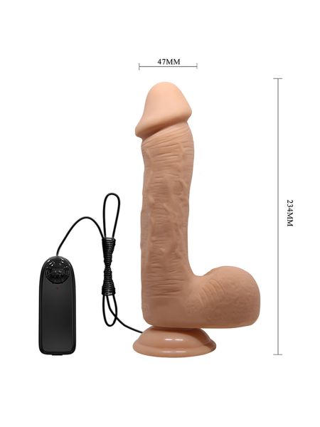 Sztuczny penis wibrujące dildo na pilota 23 cm - 12