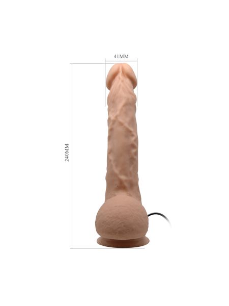 Sztuczny penis dildo realistyczne wibracje 24 cm - 10