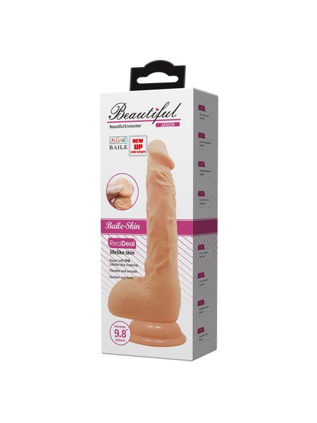 Sztuczny penis dildo realistyczne wibracje 24 cm - 12