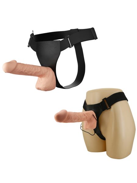 Dildo realistyczny penis wibracje strap-on 26cm - 13