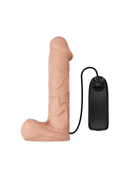 Dildo realistyczny penis wibracje strap-on 26cm - 4