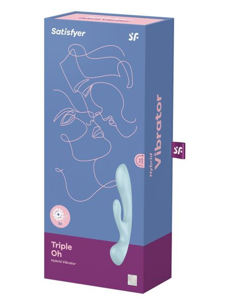 Króliczek wibrator masaż łechtaczki satisfyer blue - 6