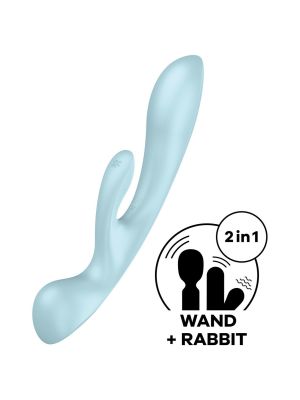 Króliczek wibrator masaż łechtaczki satisfyer blue - image 2