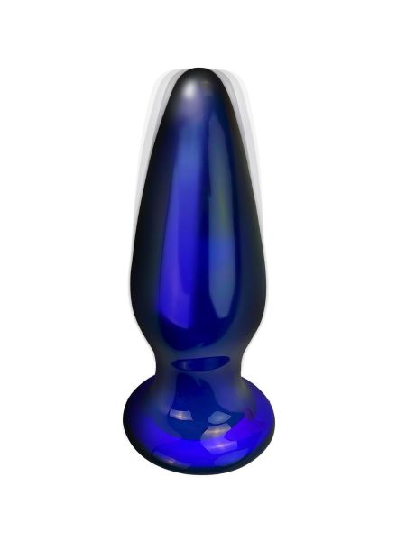 Szklany wibrujący korek analny sex buttplug 11cm