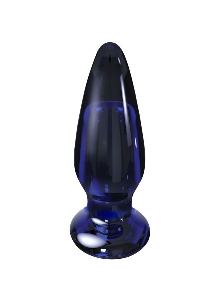 Szklany wibrujący korek analny sex buttplug 11cm - 2