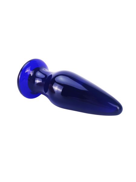 Szklany wibrujący korek analny sex buttplug 11cm - 3