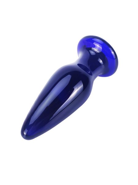 Szklany wibrujący korek analny sex buttplug 11cm - 5