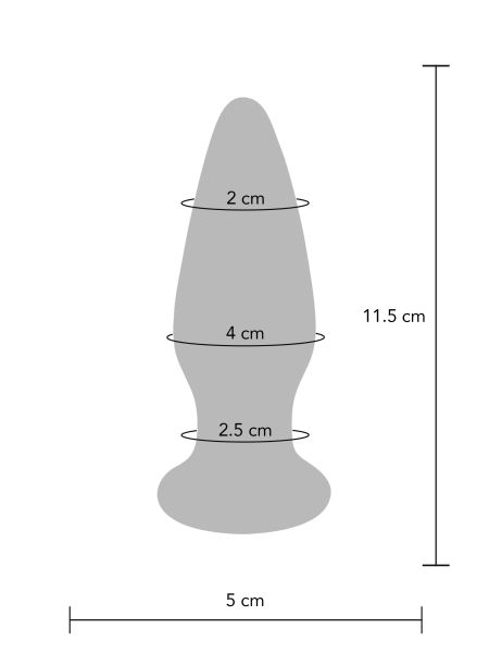 Szklany wibrujący korek analny sex buttplug 11cm - 8