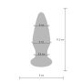 Szklany wibrujący korek analny sex buttplug 11cm - 9