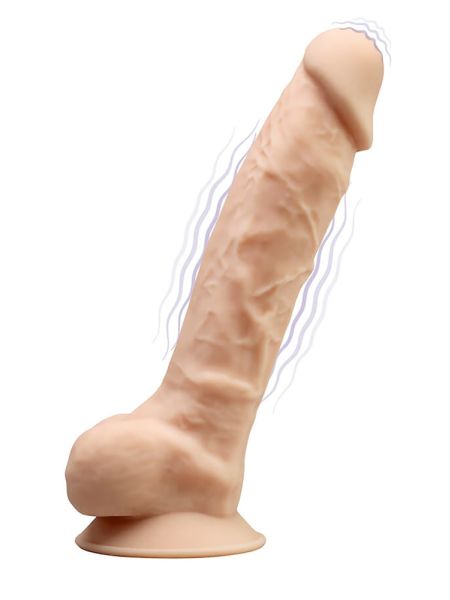 Realistyczny penis wibrator członek 10 trybów 20cm - 3