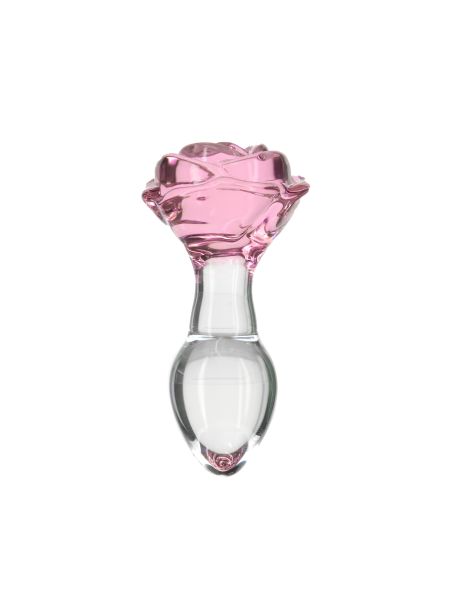 Pillow Talk - Rosy Luxurious Glass Anal Plug with Bonus Bullet