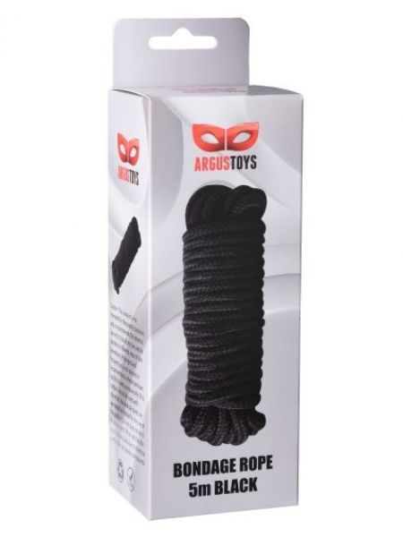Black Bondage Rope 5m - 2