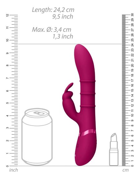 Stimulating Rings, Vibrating G-Spot Rabbit - Pink - 6