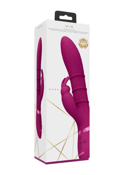 Stimulating Rings, Vibrating G-Spot Rabbit - Pink - 7