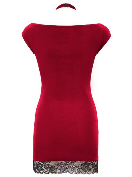 Velvet Dress red S - 7