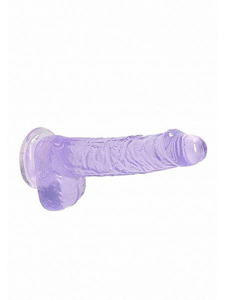 Dildo z przyssawką mały fioletowy penis 17 cm - 6