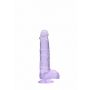 Dildo z przyssawką mały fioletowy penis 17 cm - 5