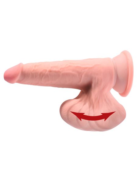 Realistyczne żylaste dildo z wielkimi jądrami 15cm - 8