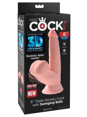 Realistyczne żylaste dildo z wielkimi jądrami 15cm - image 2