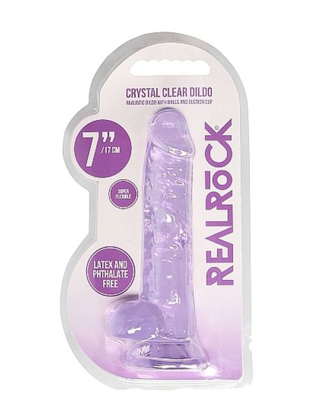 Dildo z przyssawką penis realistyczny żylasty 19cm - 2