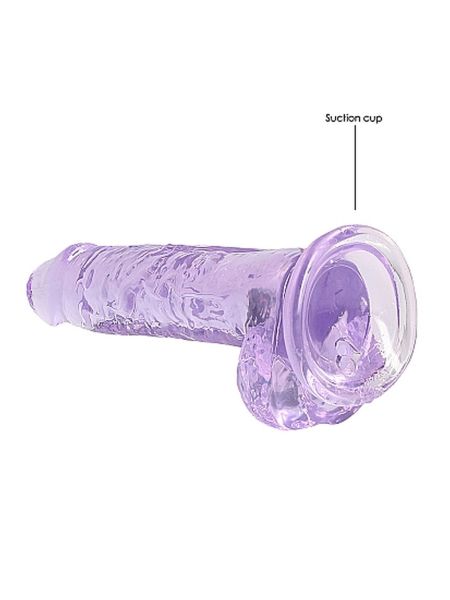 Dildo z przyssawką penis realistyczny żylasty 19cm - 5