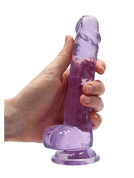 Dildo z przyssawką penis realistyczny żylasty 19cm - 7