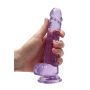 Dildo z przyssawką penis realistyczny żylasty 19cm - 8