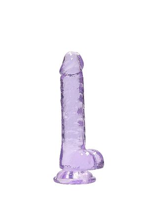 Dildo z przyssawką penis realistyczny żylasty 19cm