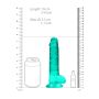 Silikonowe zielone dildo z mocną przyssawką 19 cm - 8